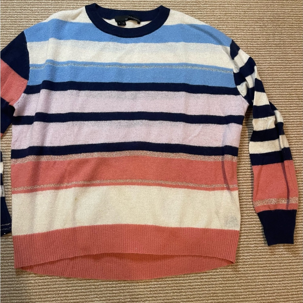 360 Cashmere Multicolor Striped Sweater - Picture 8 of 11